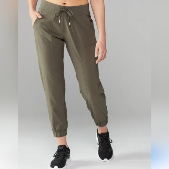 Marmot Avision Jogger Pants Stretch with Pockets Olive Green Women's Size L - Picture 1 of 10